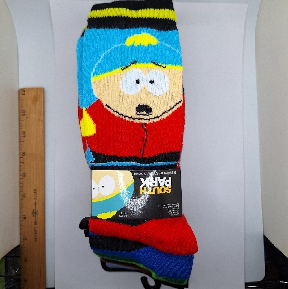 South Park socks 6 pair bundle pack Kenny Cartman Stan Towelie comedy central